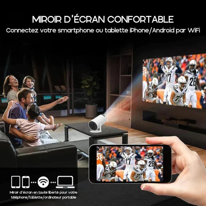 Projecteur Magcubique Portable, 4K, Android 11, HY300 Touriste, WiFi 1080P, 1280*720P-Magcubic