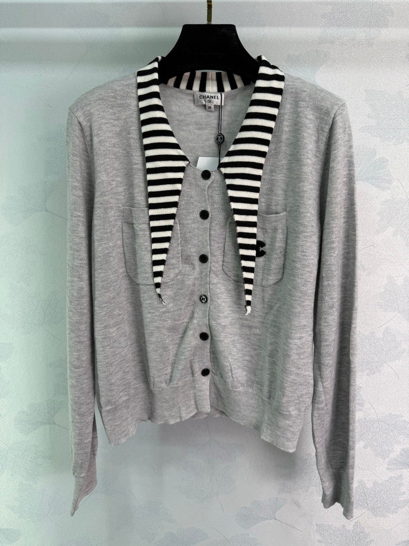 CHANEL WOOL LONG SLEEVE CARDIGAN STYLE 274