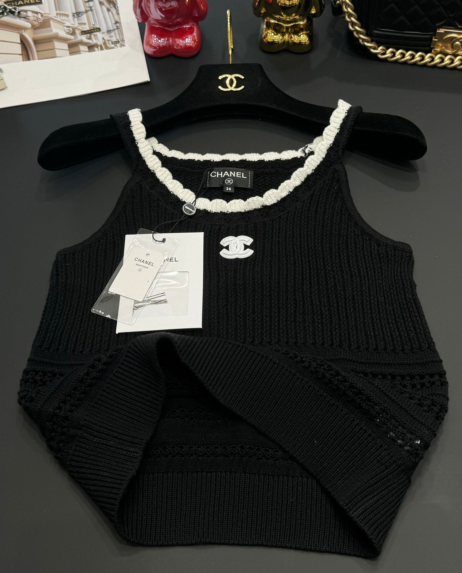 Chanel 25 Tank Top Laine Wool 232727