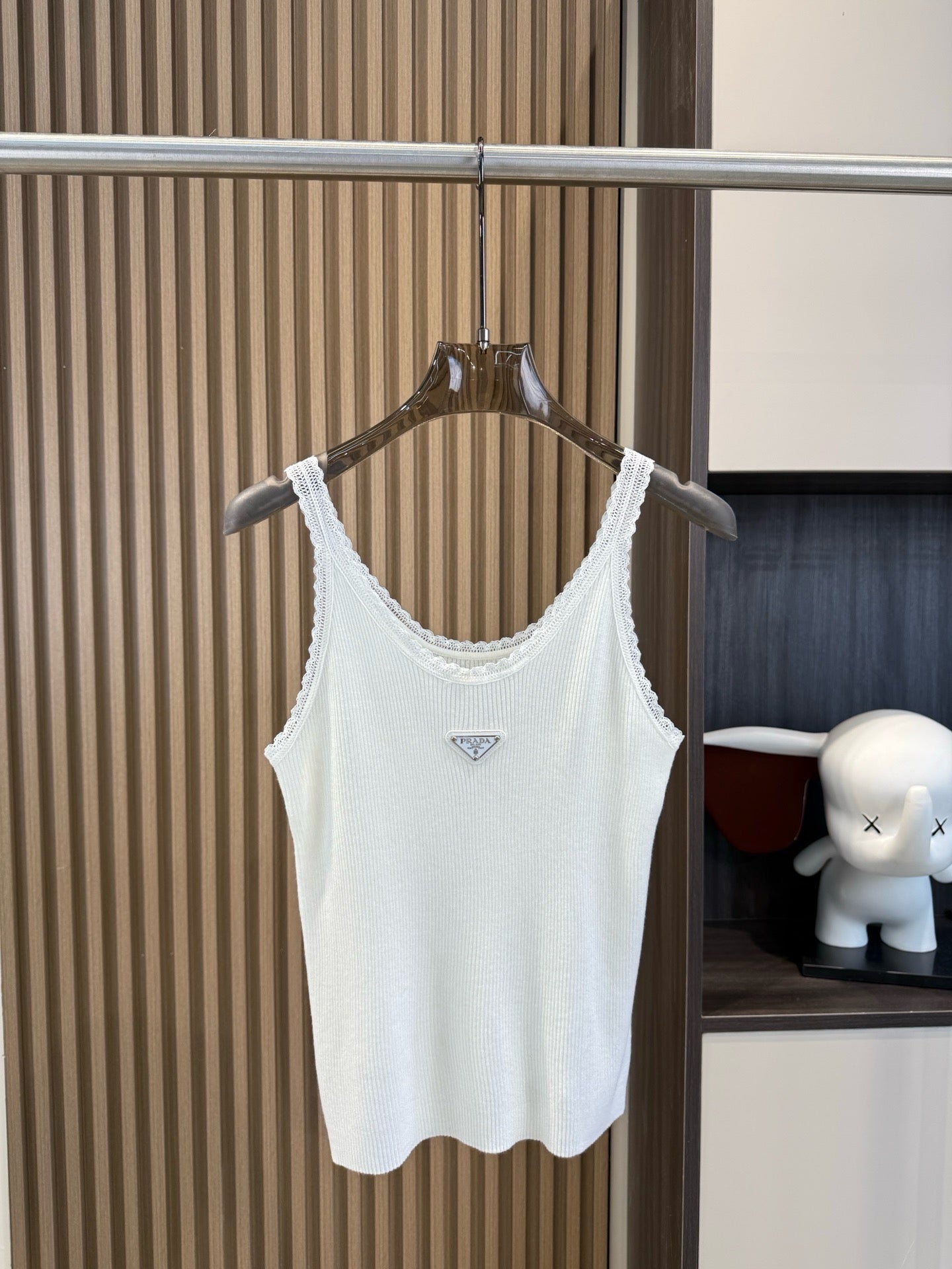 Prada Cotton Ribbed Tank Top
