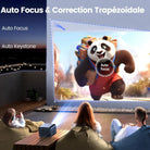 【Netflix Certifié/Dolby】 Vidéoprojecteur 4K, 28000 Lumen Auto Focus/Keystone Projecteur WiFi Bluetooth Full HD 1080P WiMiUS Vidéoprojecteur WiFi6 Scellé Anti-Poussière Zoom 50% pour TV Stick/PS5 HDMI-Magcubic