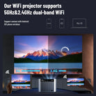 ThundeaL-Projecteur Full HD TDA6, 1080P, 2K, 4K, Home Cinéma, Mise au point automatique, WiFi 5G, Android, Projecteur portable 3D-Magcubic