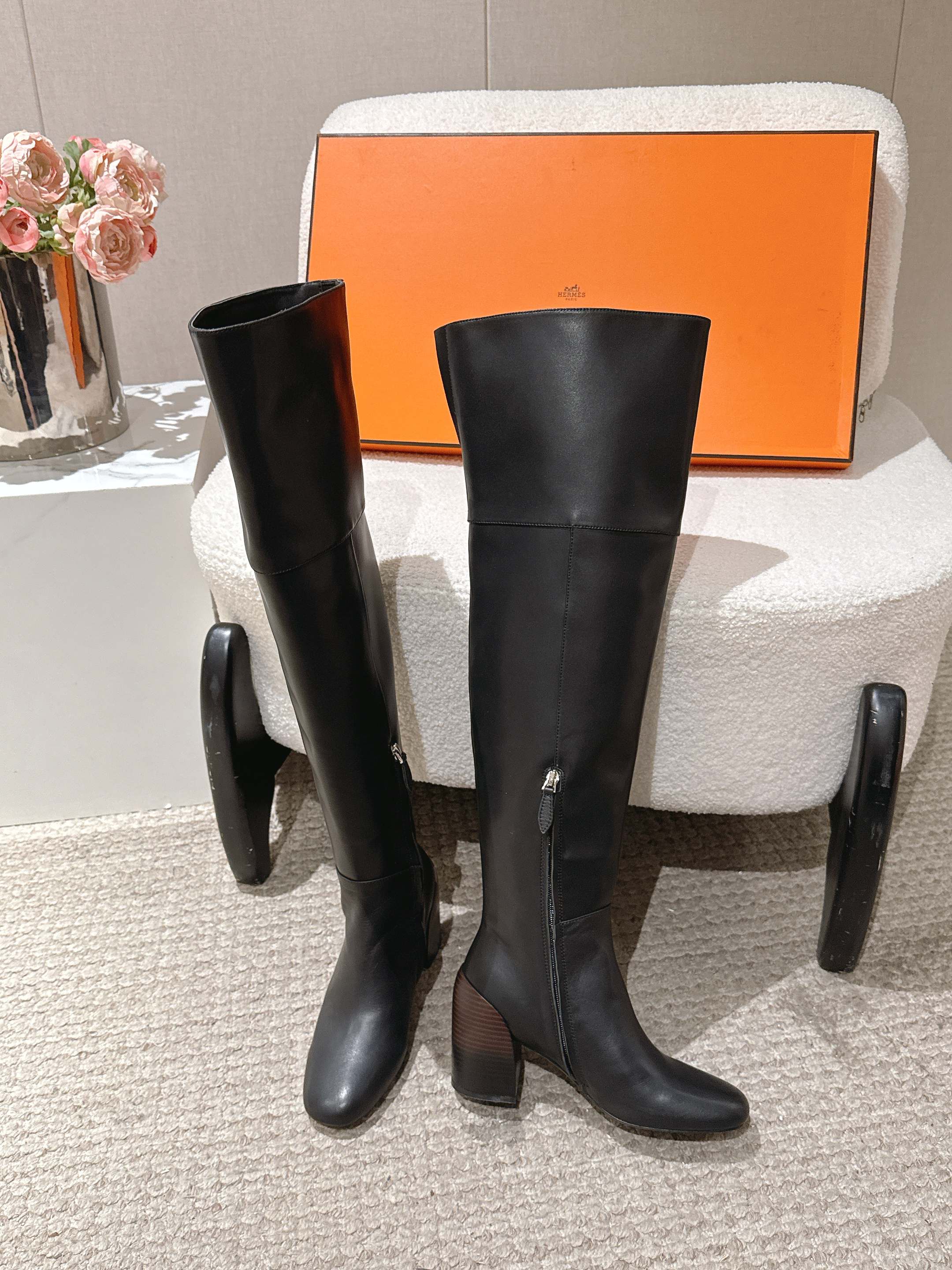 Hermes 26s Nalla High Boots 168289