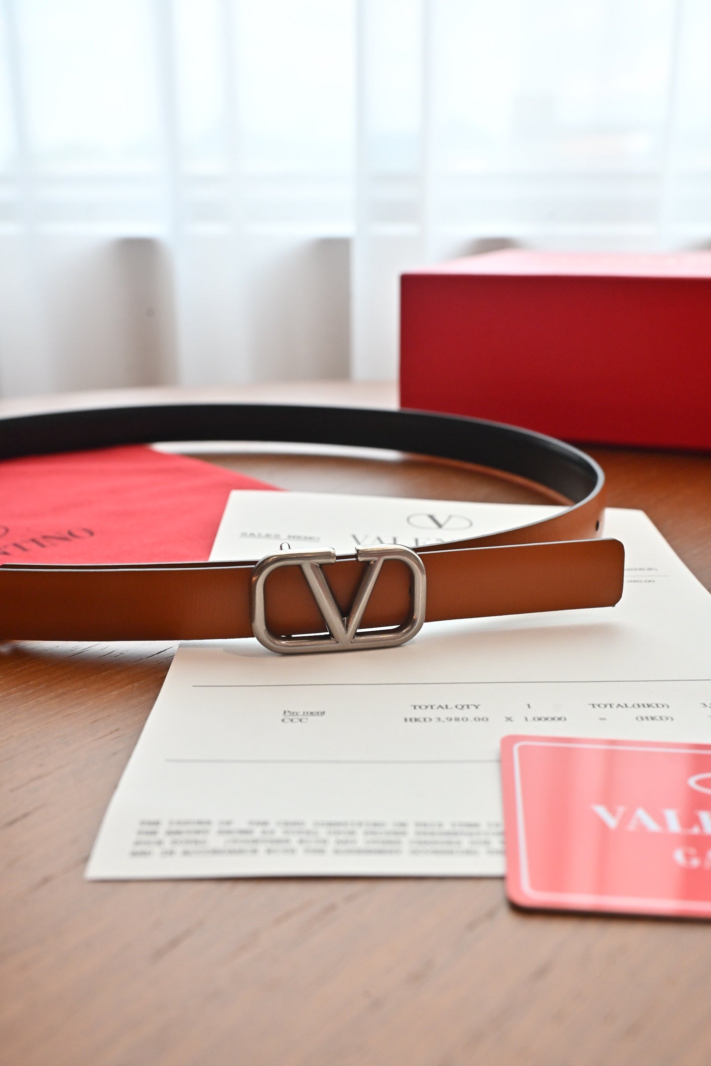 Valentino VLogo Signature Belt 2.0cm Cowhide 219545