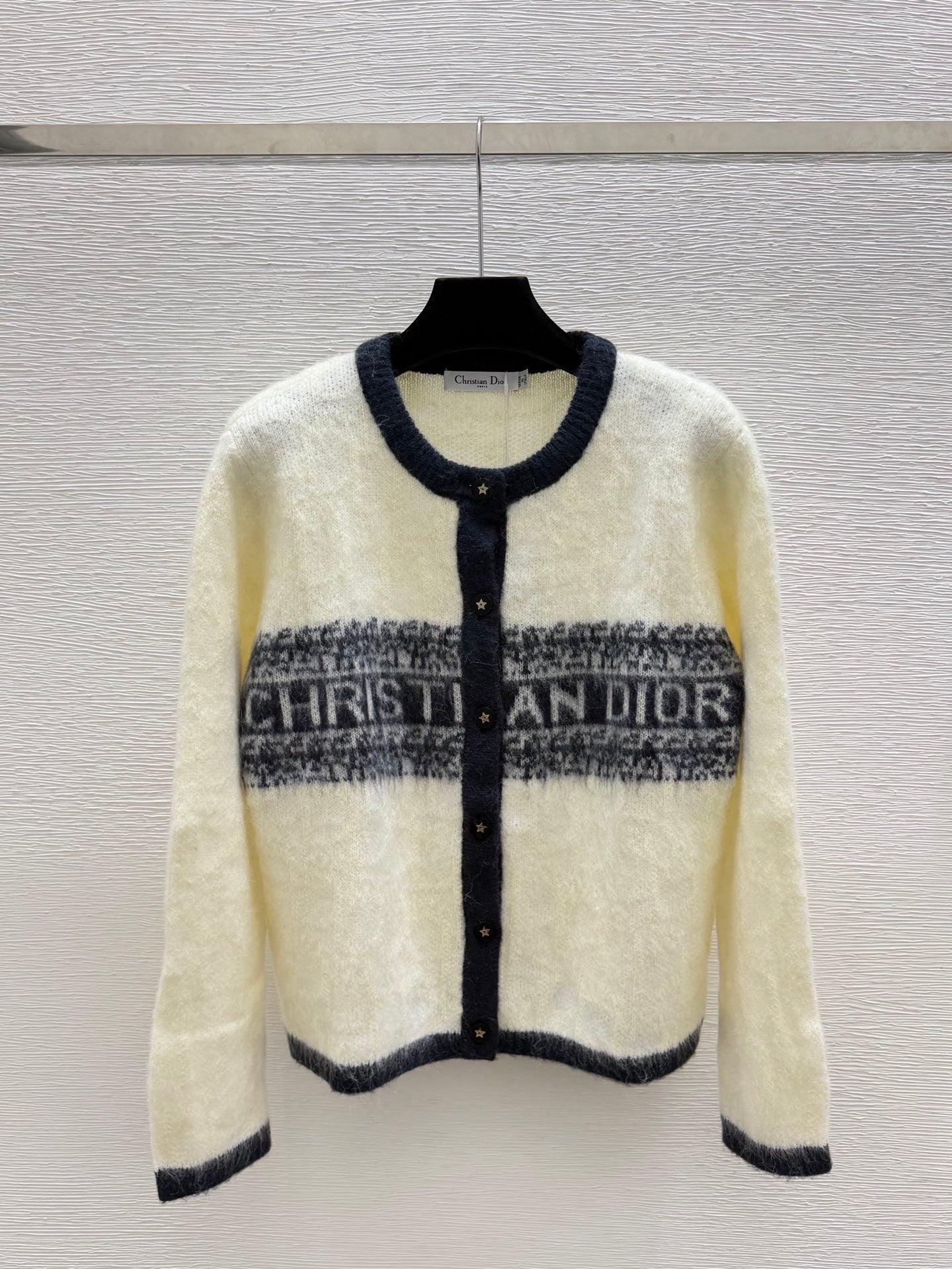 CD 26FW Signature Stripe Knit Cardigan Wool 313308