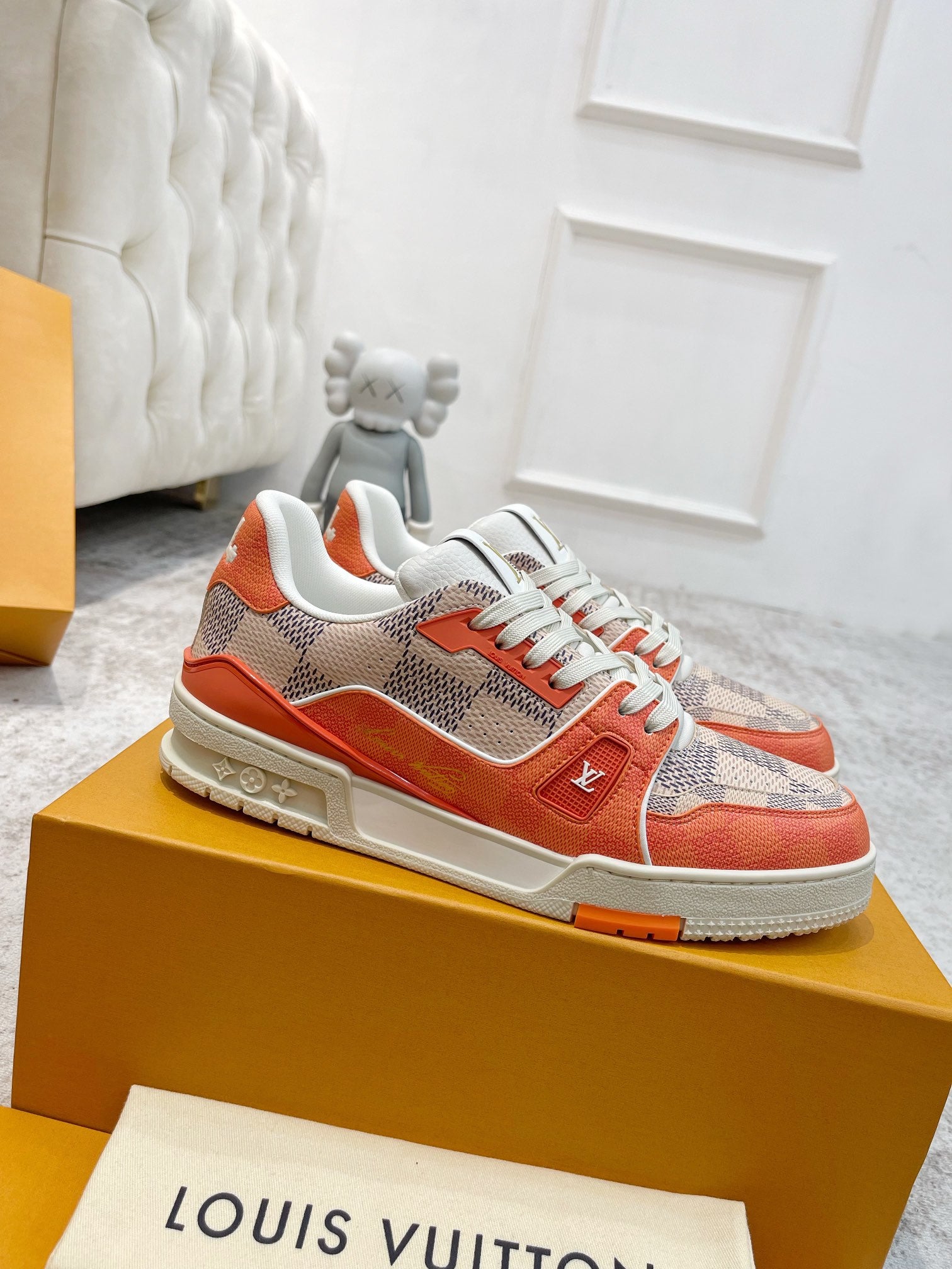 LV 26s Trainer Sneaker Monogram-embossed Calskin 988742