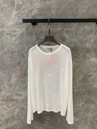 Miu Miu 25 Long-sleeved T-shirt Cotton 195837