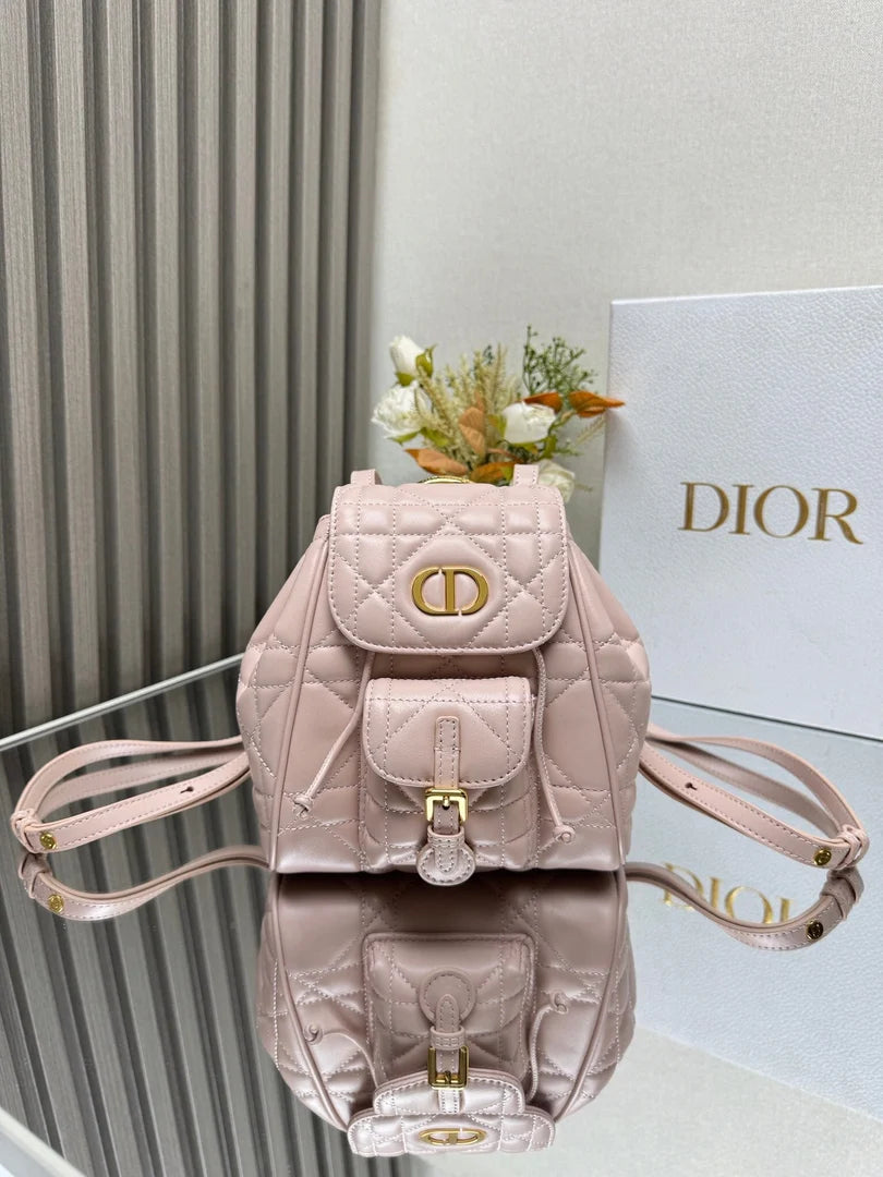 Dior 2026 Caro Backpack 19.5cm Lambskin