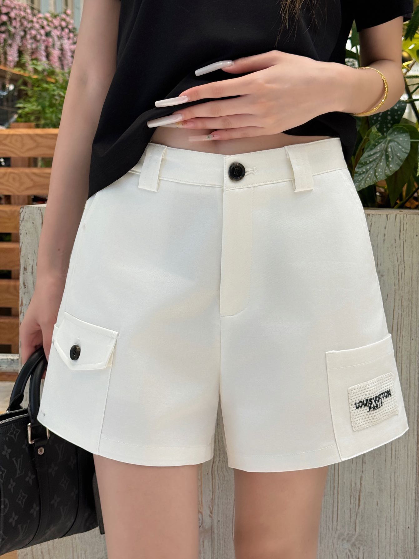 LV 26s High-Waisted Shorts Cotton 400714