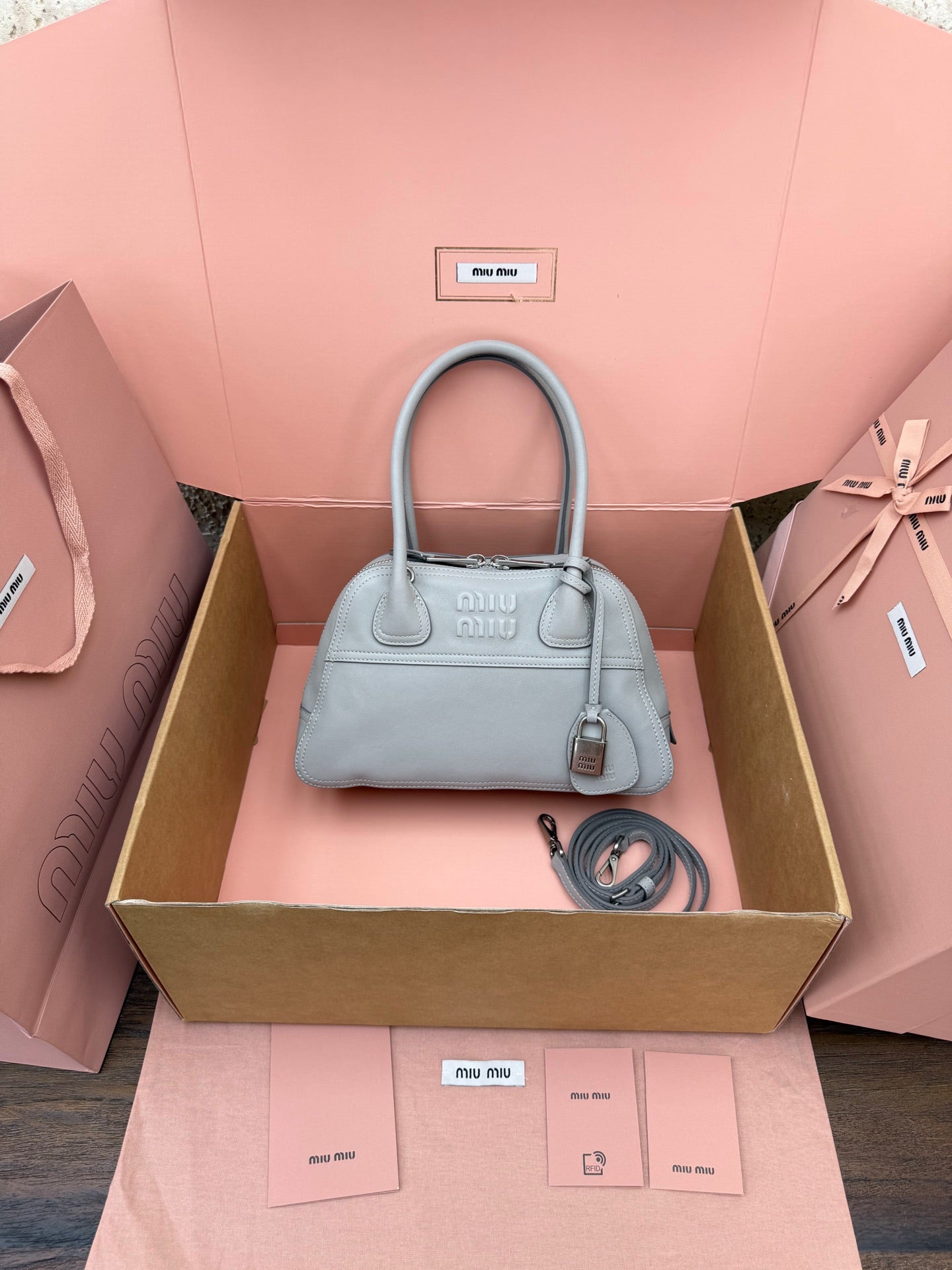 Miu Vivant Bag Nappa Leather