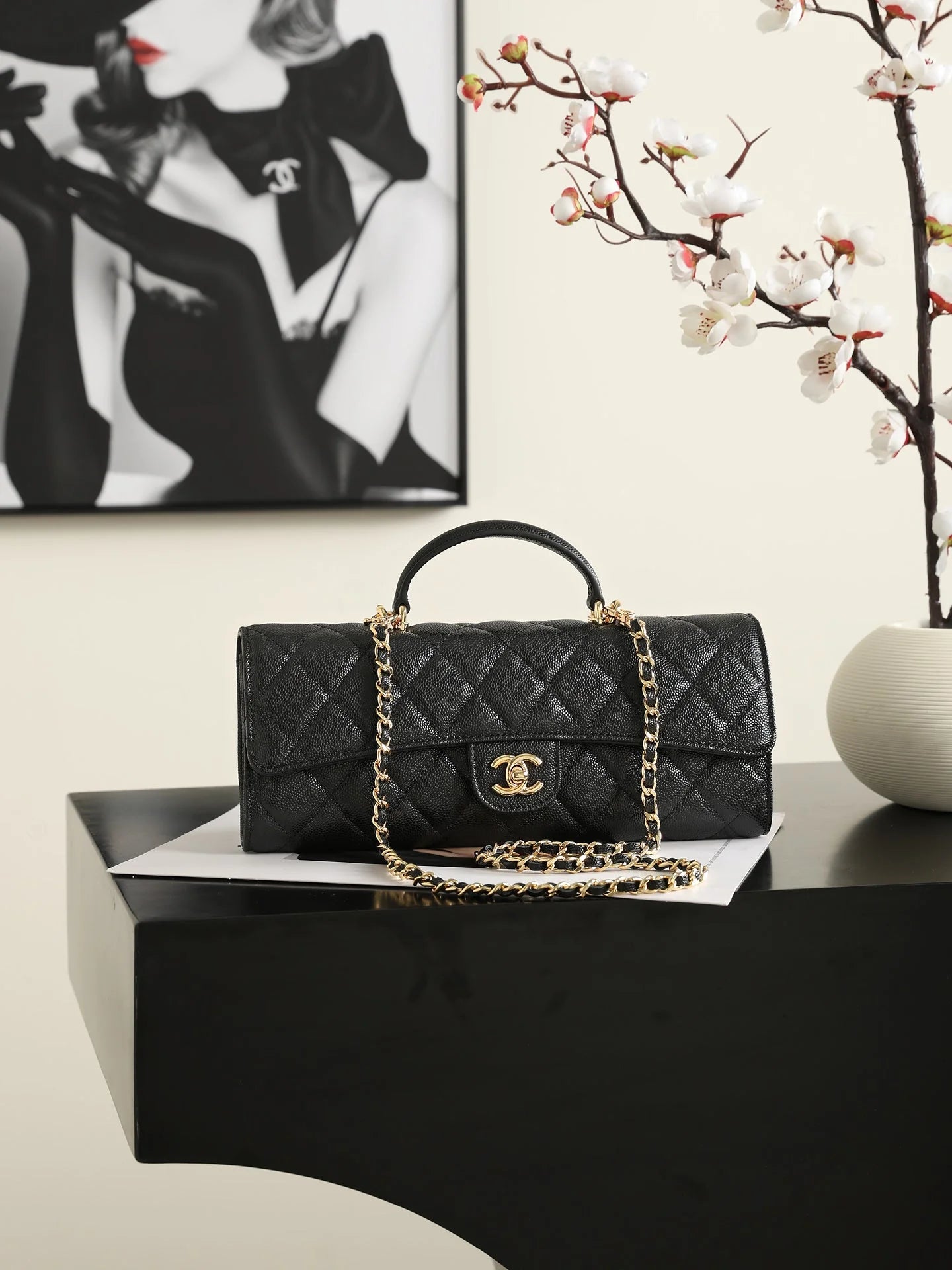 Chanel 2026 Classic Top Handle Bag 25cm Calfskin