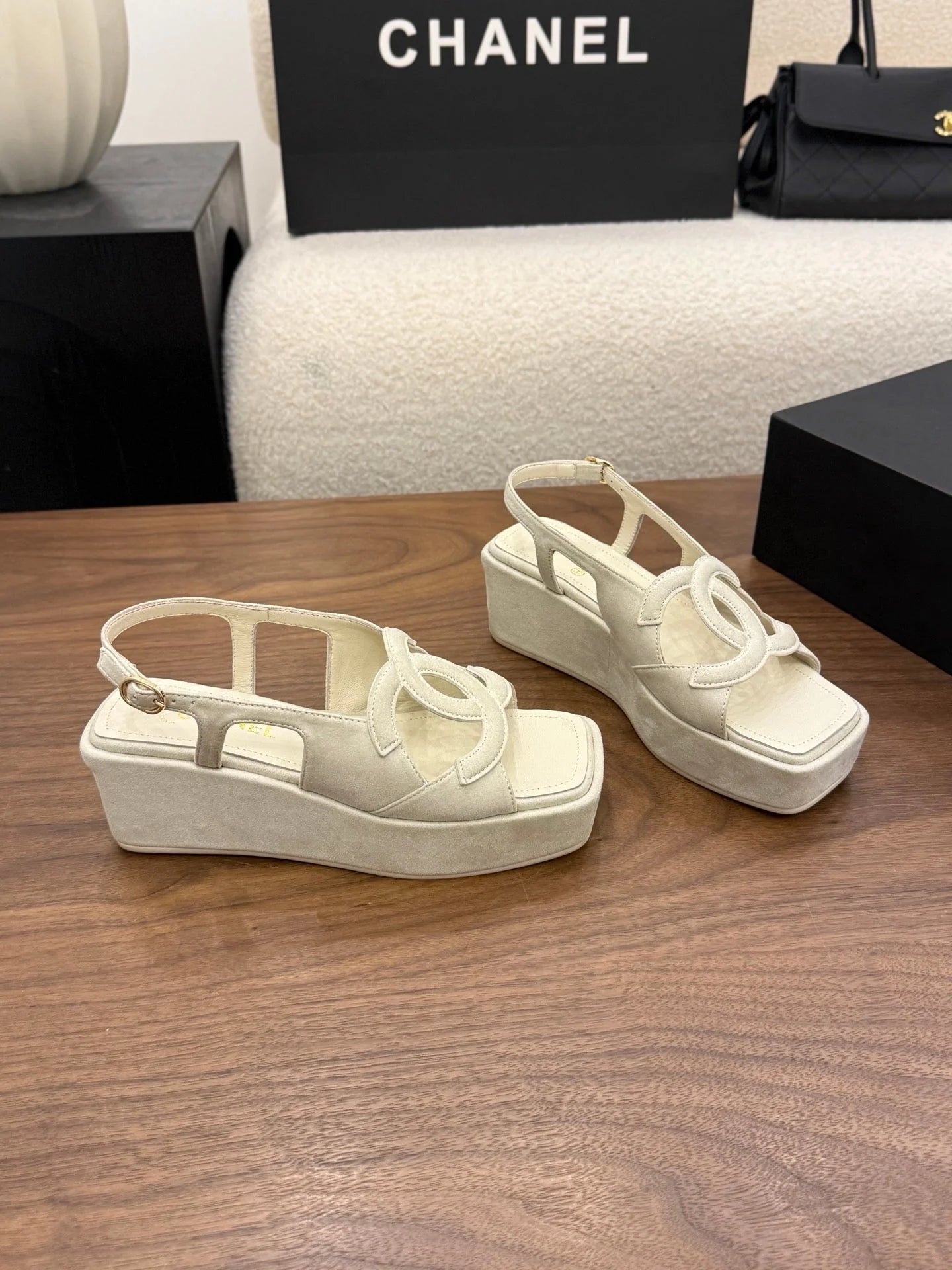 CC 2026 Strap Sandal 50mm Leather 948635