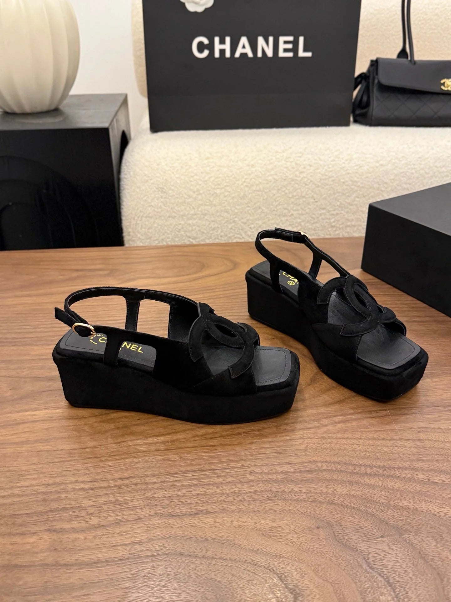 CC 2026 Strap Sandal 50mm Leather 948635