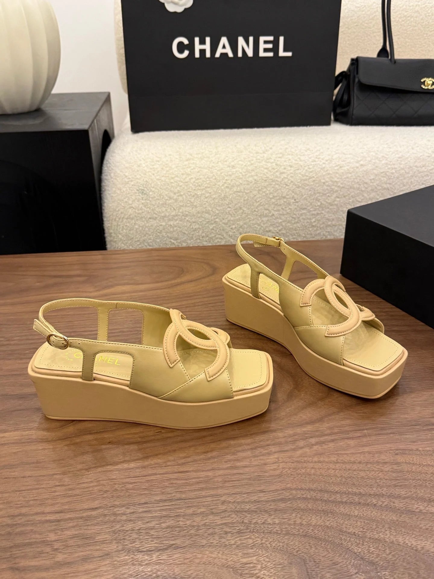 CC 2026 Strap Sandal 50mm Leather 948635