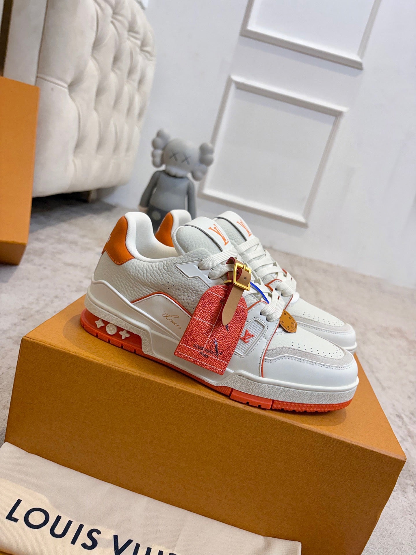 LV 26s Trainer Sneaker Monogram-embossed Calskin 988742