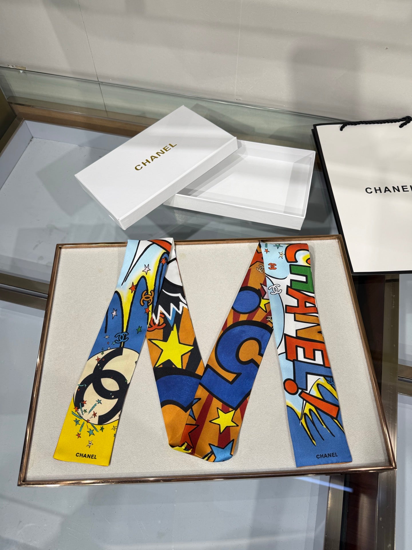 CC 26s Pop Art Comic Book Scarf 6*120cm Silk 215592