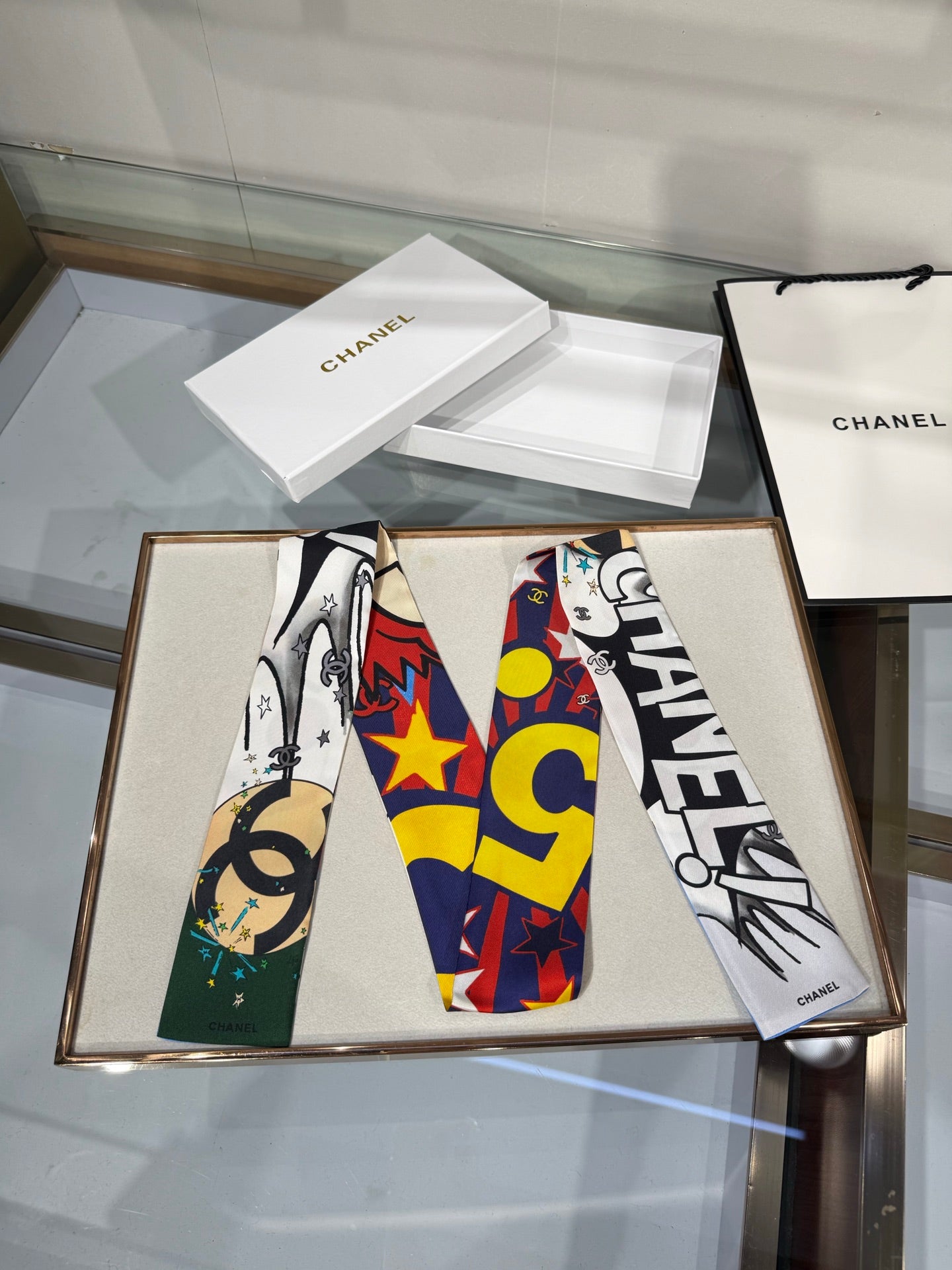CC 26s Pop Art Comic Book Scarf 6*120cm Silk 215592