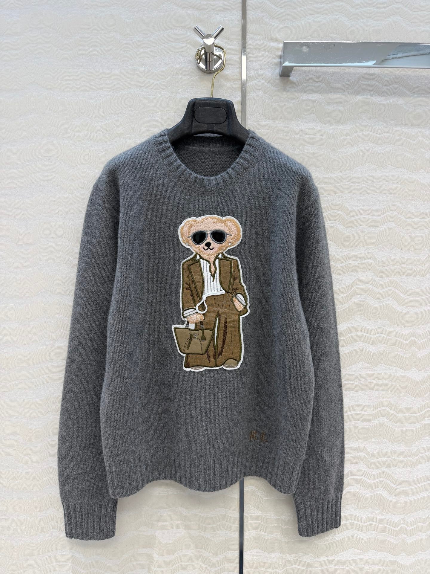 Ralph Lauren 26S Polo Bear Knit Sweater Cream White 441003