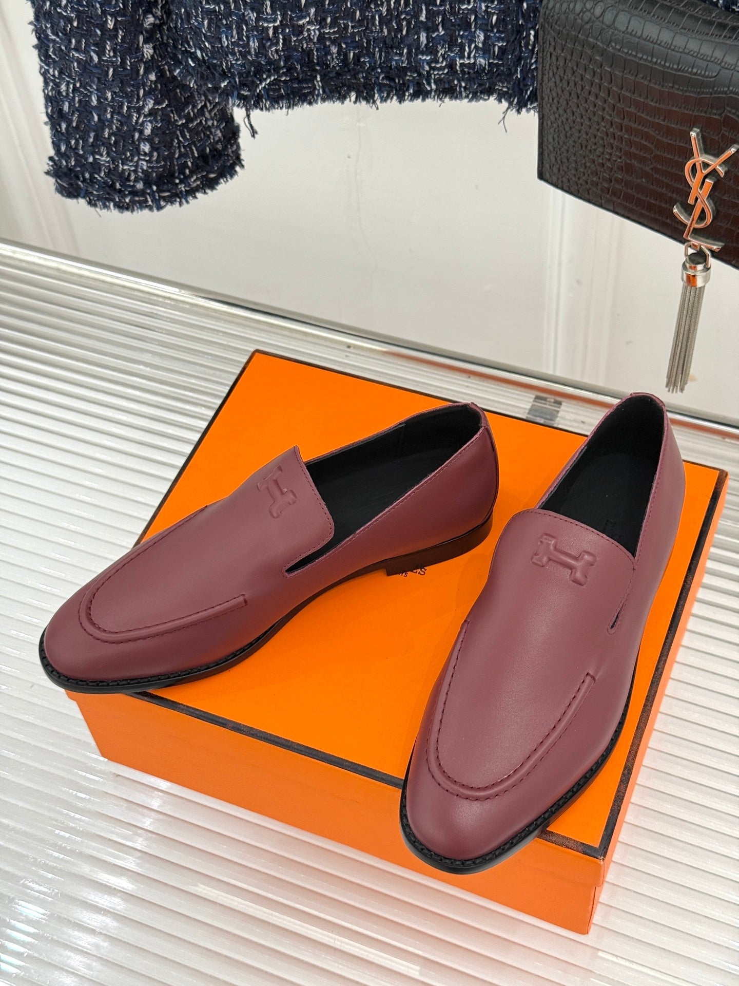 Hermes 26s Hampton Loafers Flat 174824
