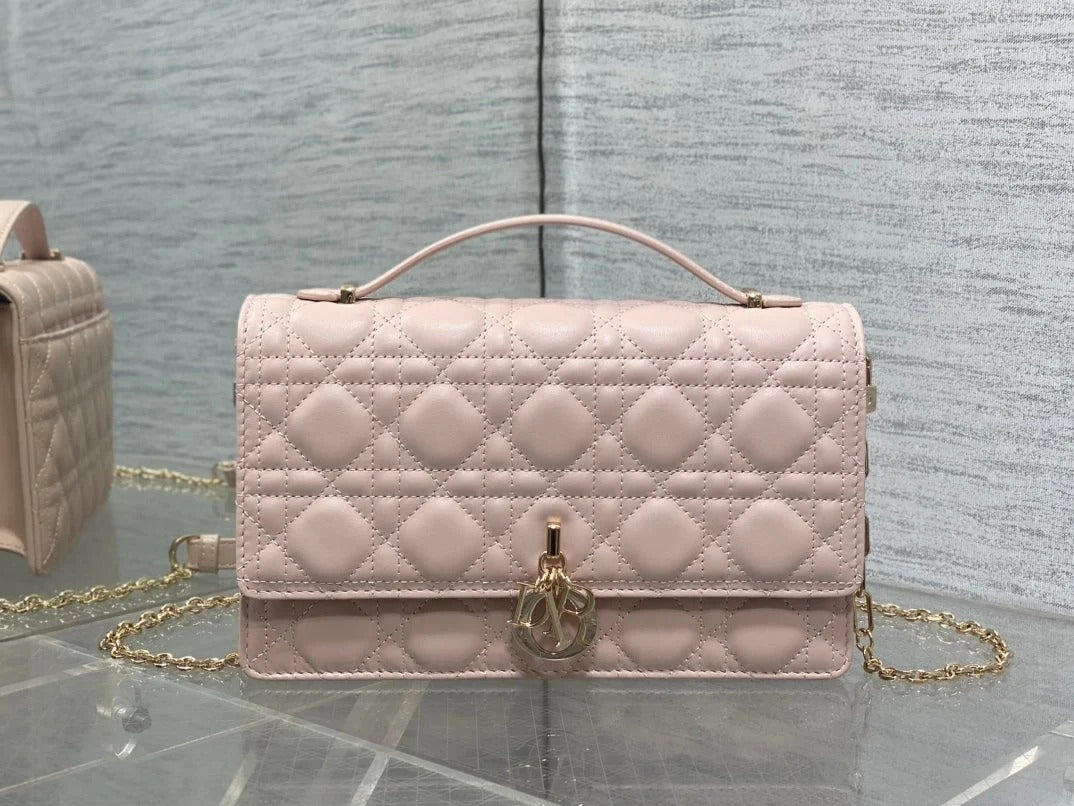 Dior 2026 My Dior Top Handle Bag 24cm Multicolors Quilted Leather