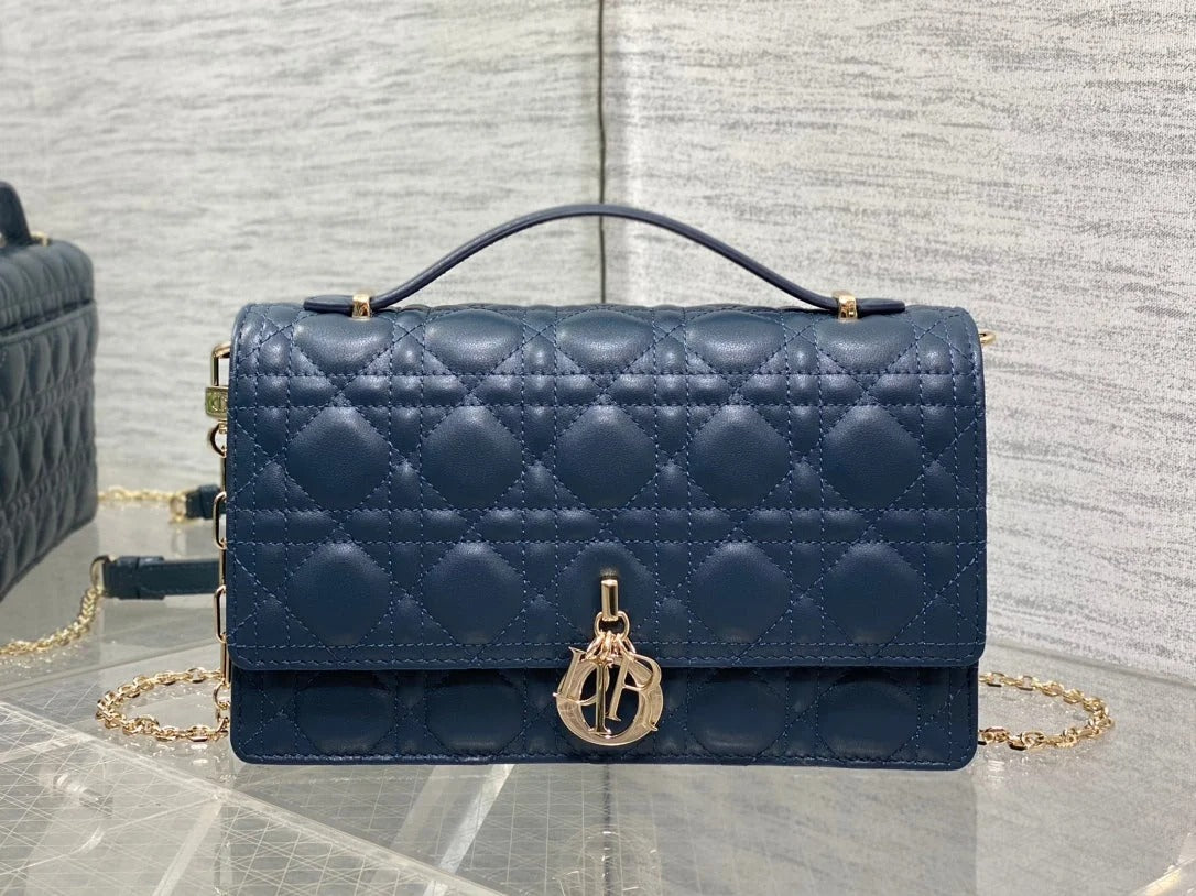 Dior 2026 My Dior Top Handle Bag 24cm Multicolors Quilted Leather
