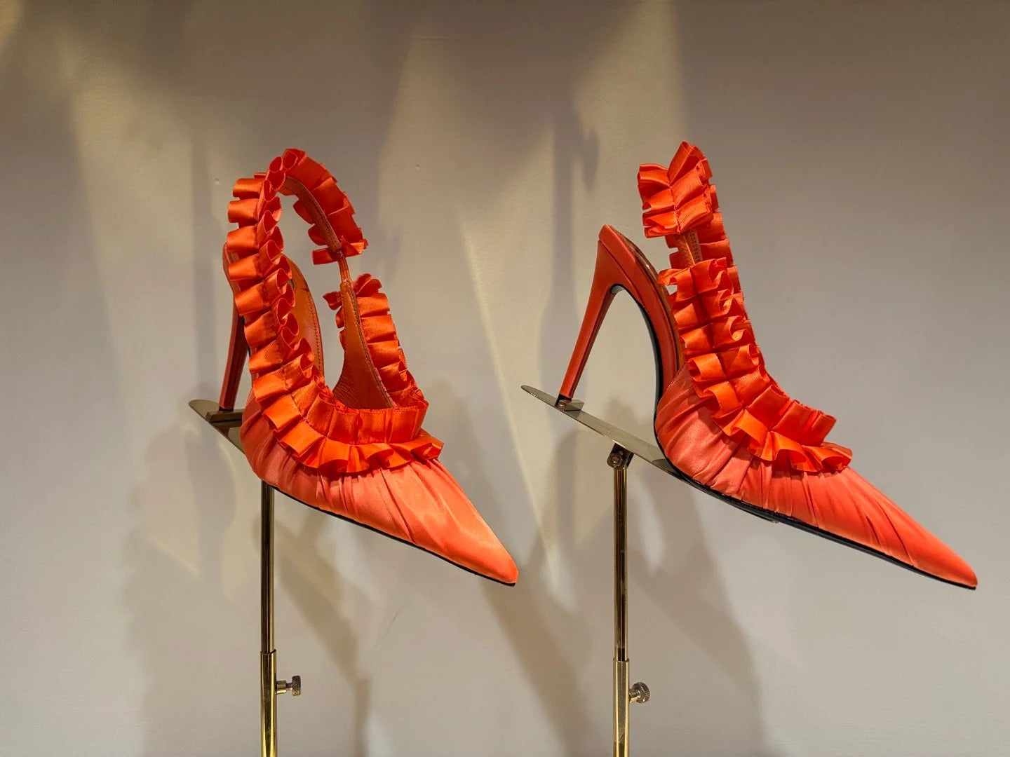 YSL 2026 Madeleine Slingback 110mm Silk Leather