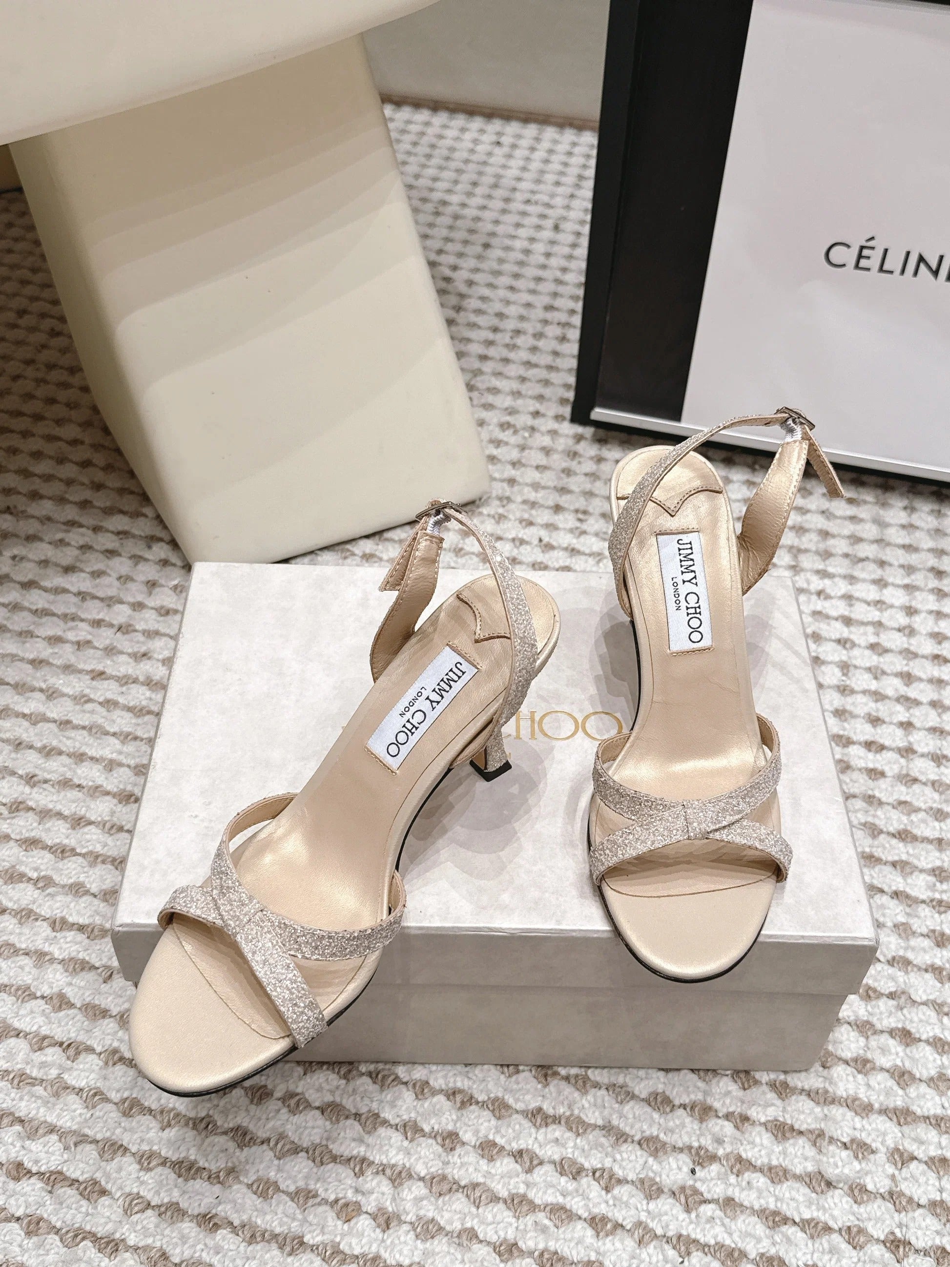 Jimmy Choo 2026 Elsy Sandals 10.5cm Suede Leather 930980