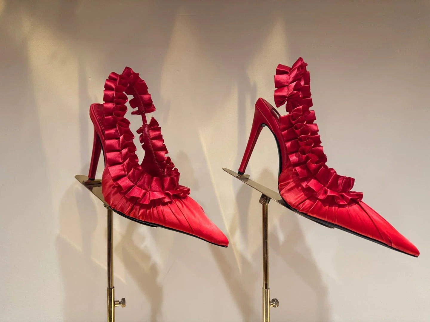 YSL 2026 Madeleine Slingback 110mm Silk Leather