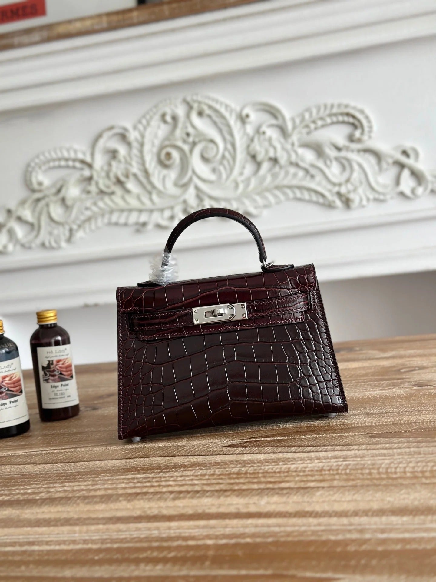 High-end Hermes 2026 Mini Kelly II 19cm Bag Crocodile Leather