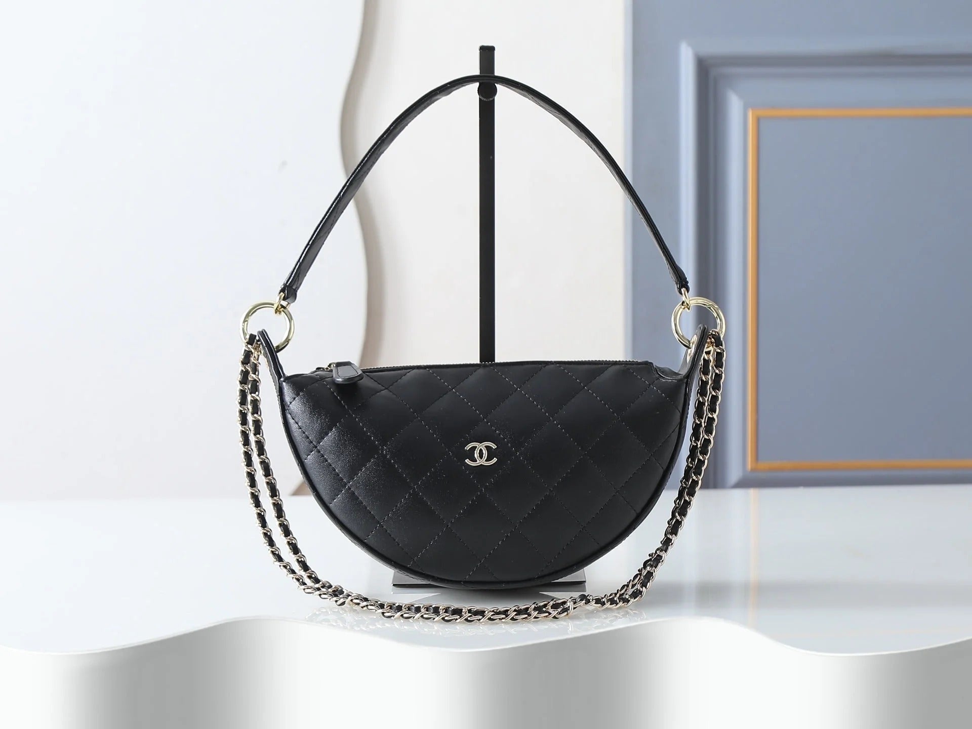 Chanel 2026 Chain Clutch 22cm Demin And Calfskin