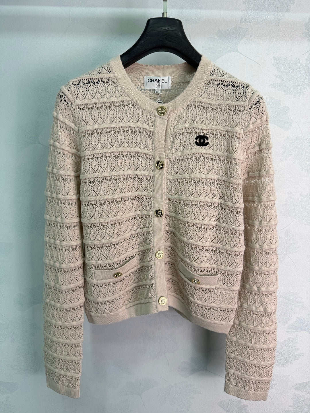 Chanel 26S Openwork Knit Cardigan 449511