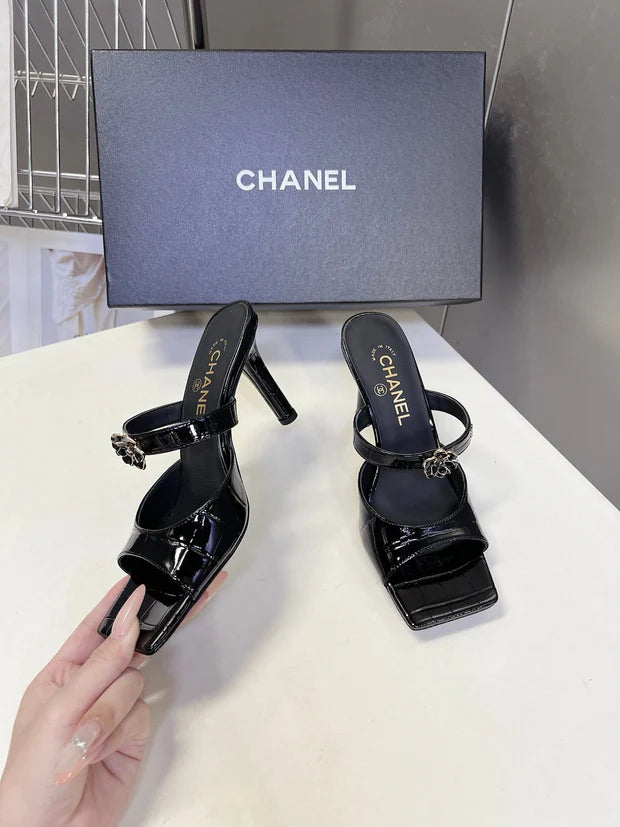 Channel 2026 Mule 70mm Embossing And Suede Calfskin 895349