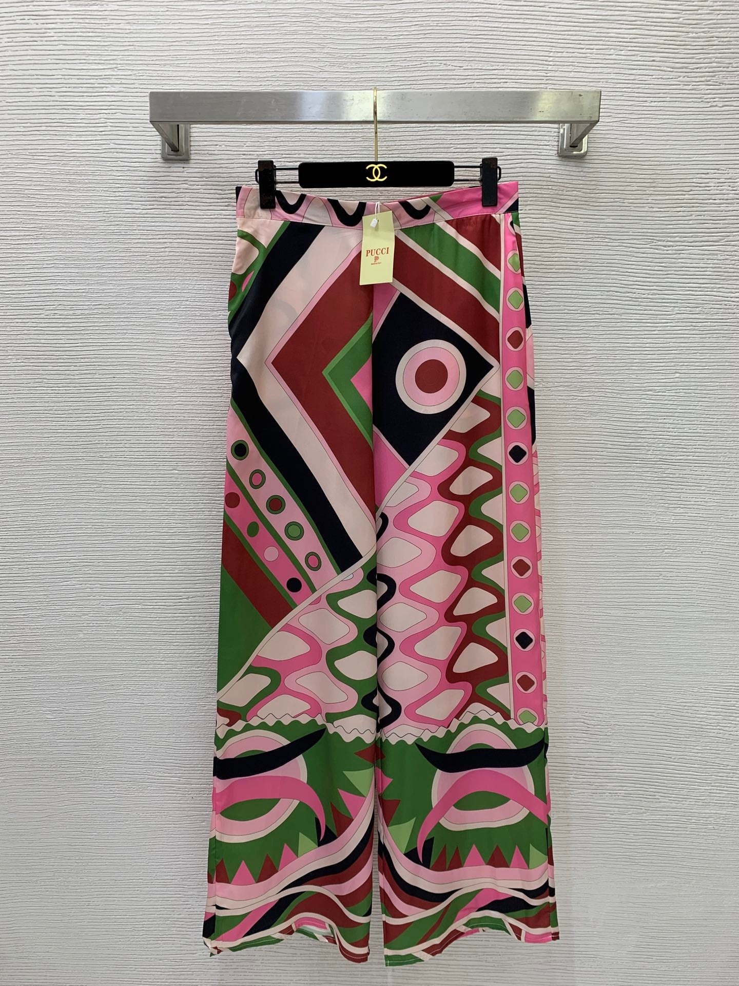 Pucci 26s Vivara-Print Long Pant Silk 416767