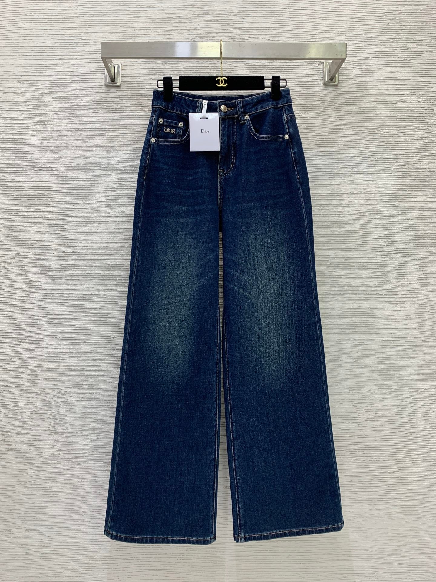 Dior 26s Jeans Black Blue Denim 445206