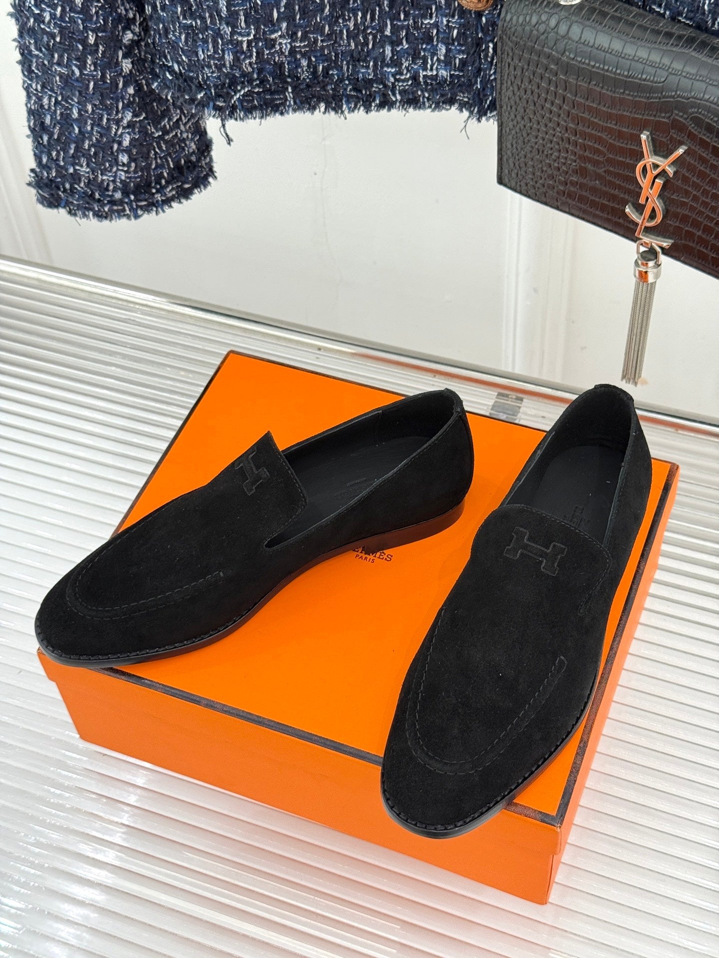 Hermes 26s Hampton Loafers Flat 174824