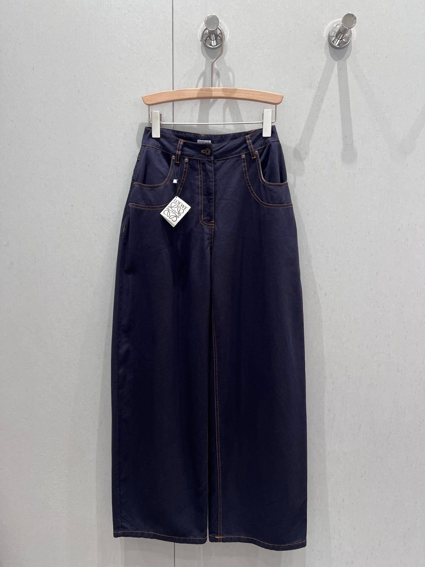 Loewe 25 Straight Wide-leg Jeans Cotton