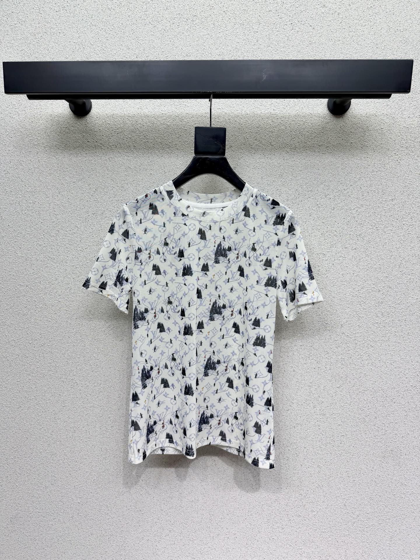 LV Mesh Short-Sleeved Top Polyester 398309