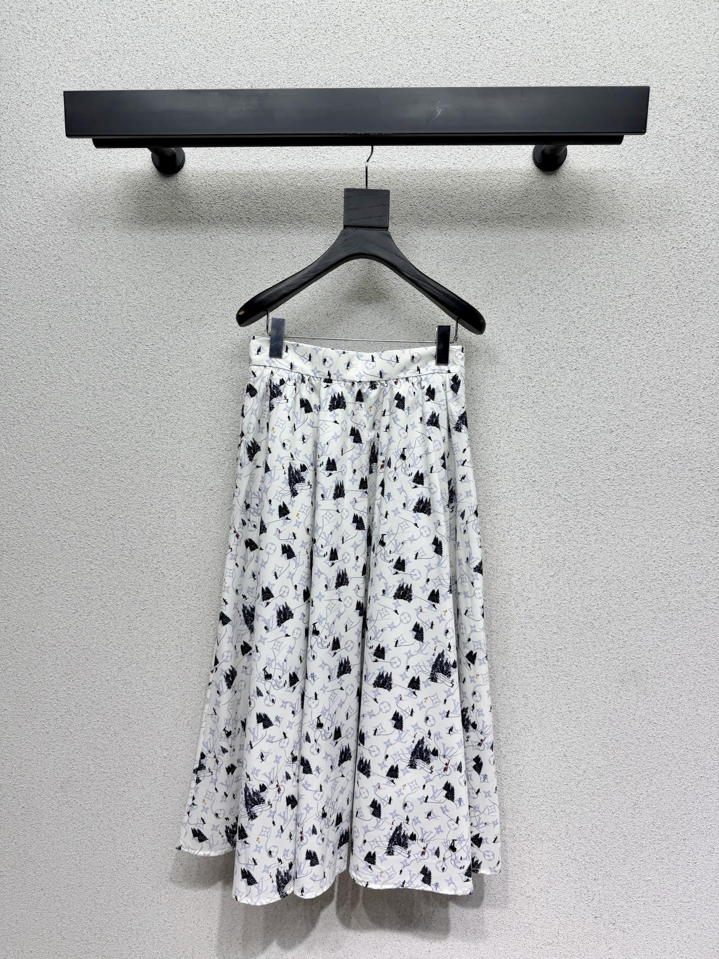 LV Mesh Midi Skirt Polyester 398310