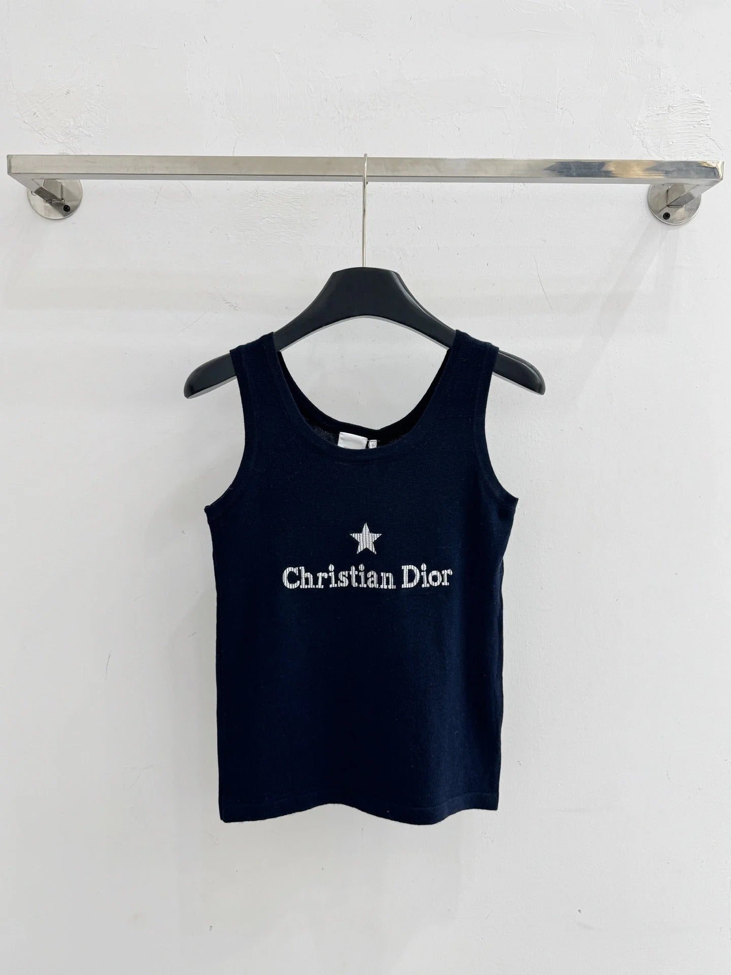 Dior 2026 Letter Star Slim Fit Knit Vest Wool 516712