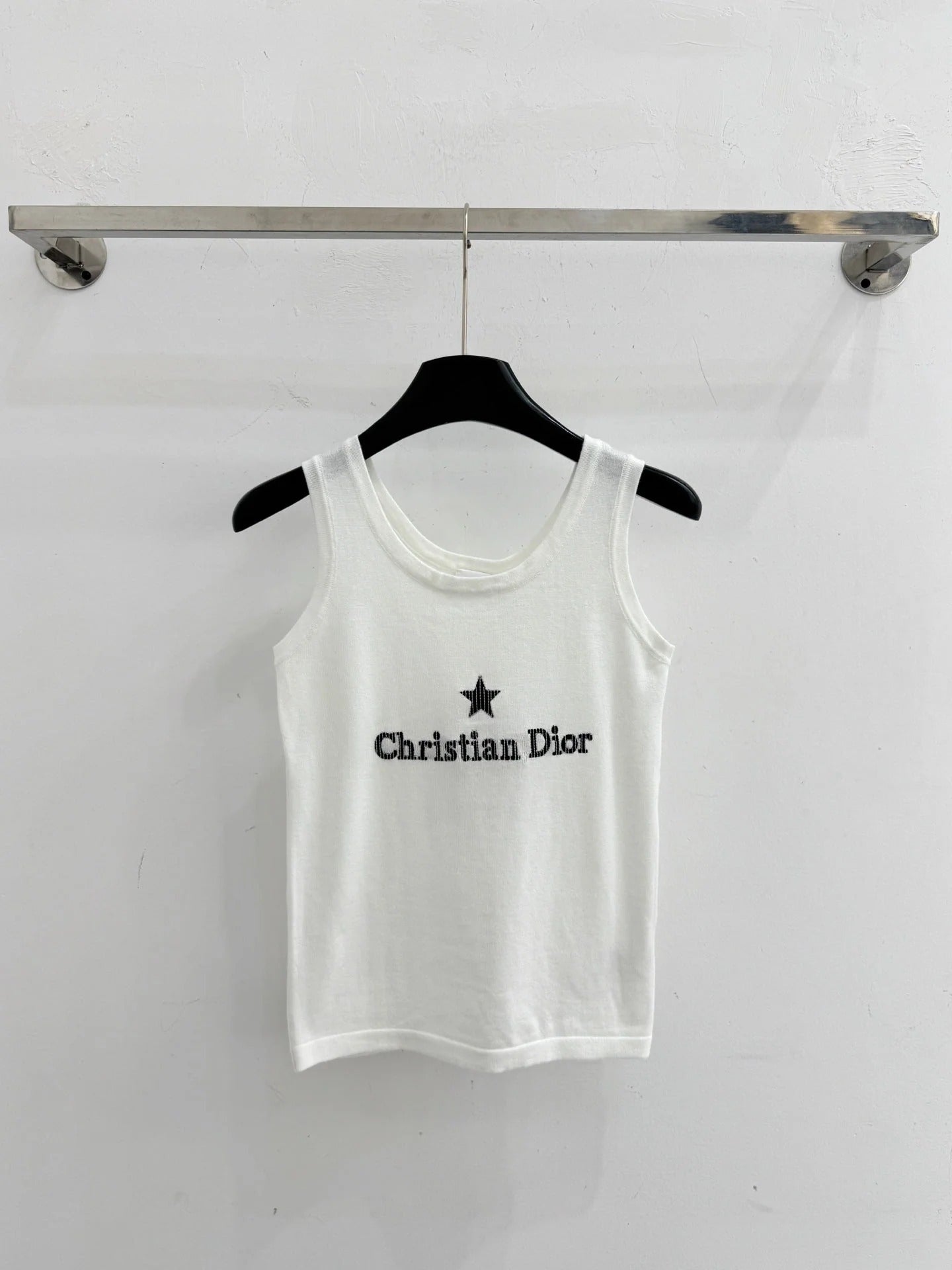 Dior 2026 Letter Star Slim Fit Knit Vest Wool 516712