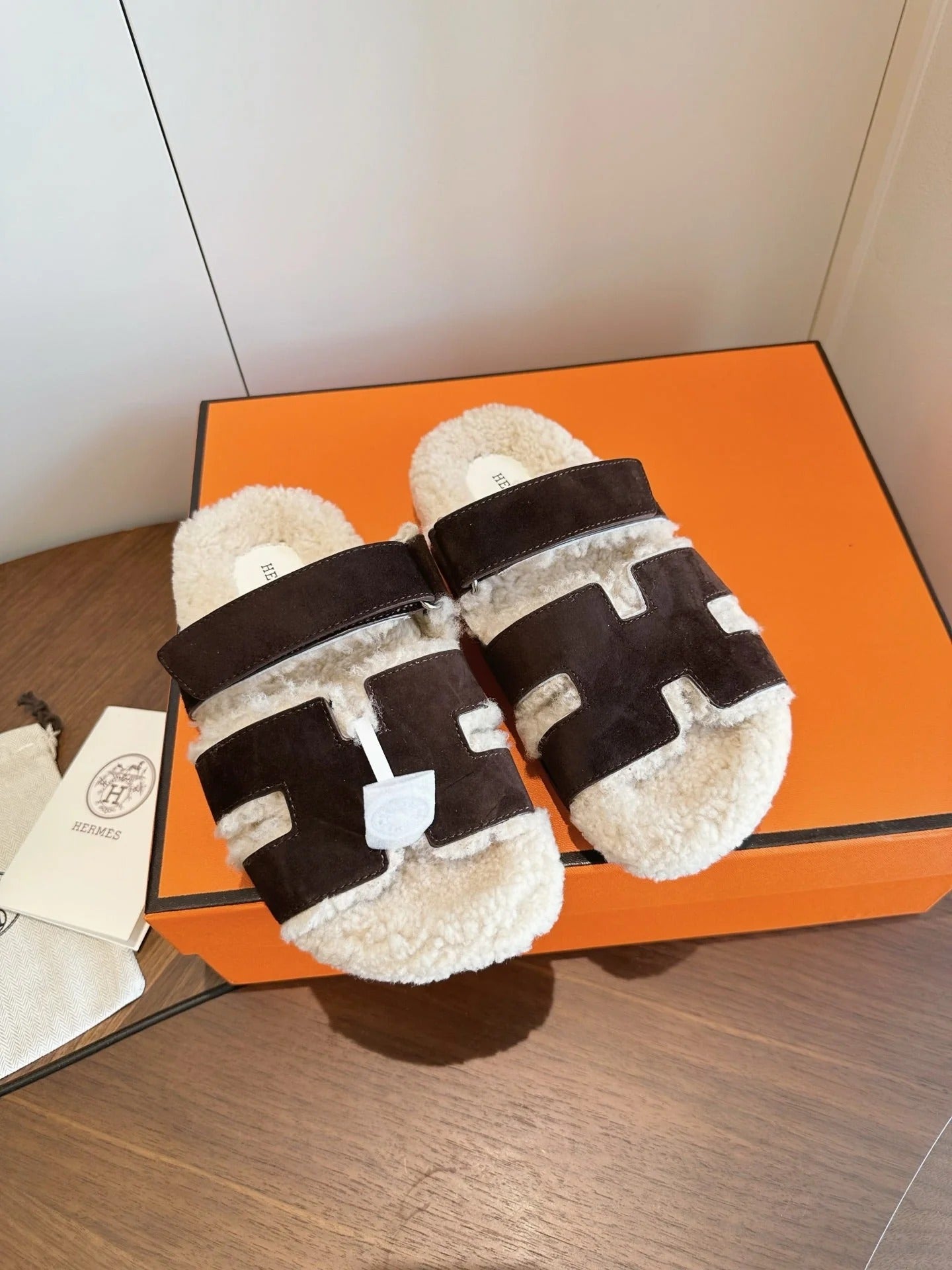 Hermes 2026 Chypre Sandal Suede Wool 976860
