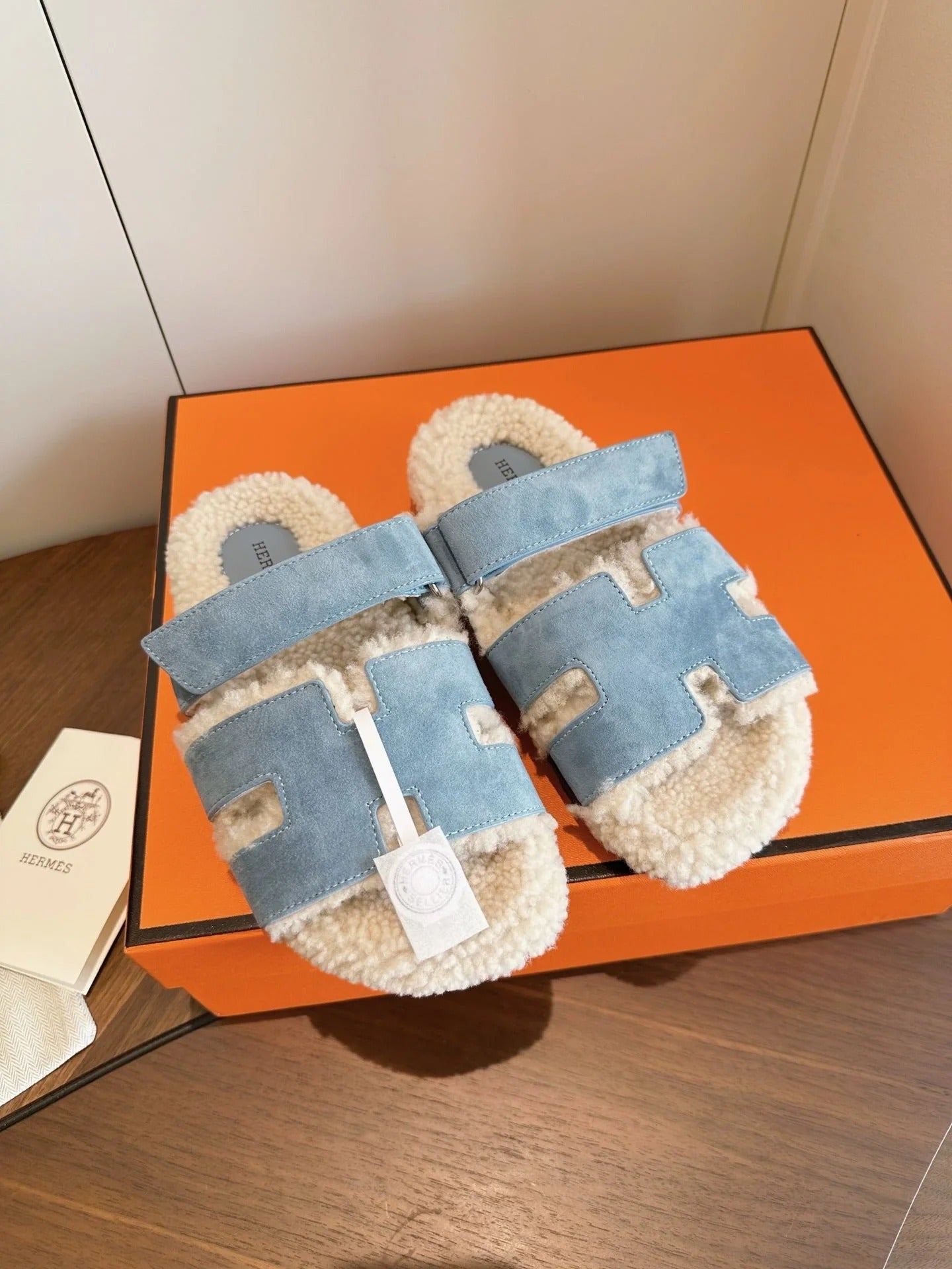 Hermes 2026 Chypre Sandal Suede Wool 976860