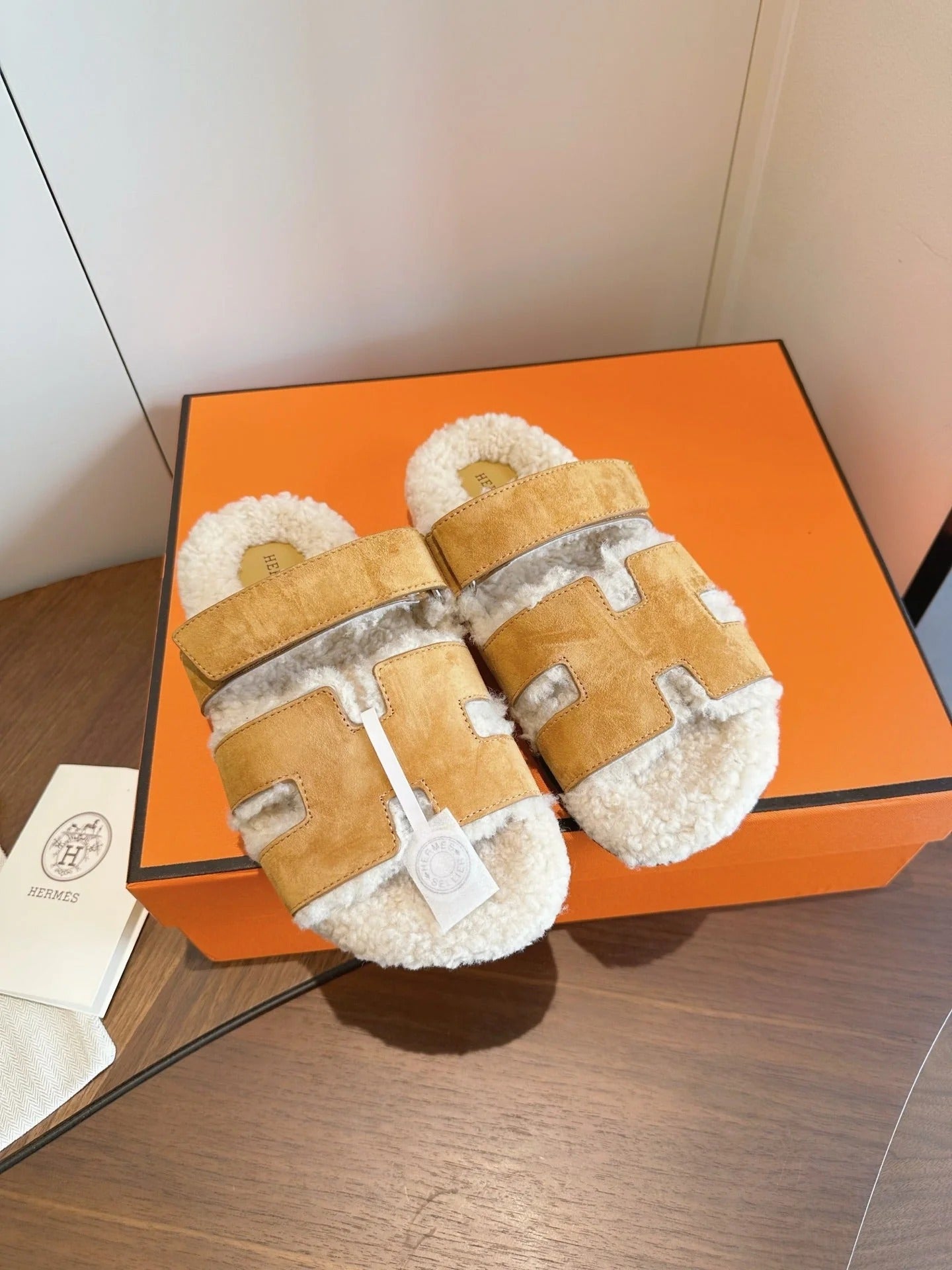 Hermes 2026 Chypre Sandal Suede Wool 976860