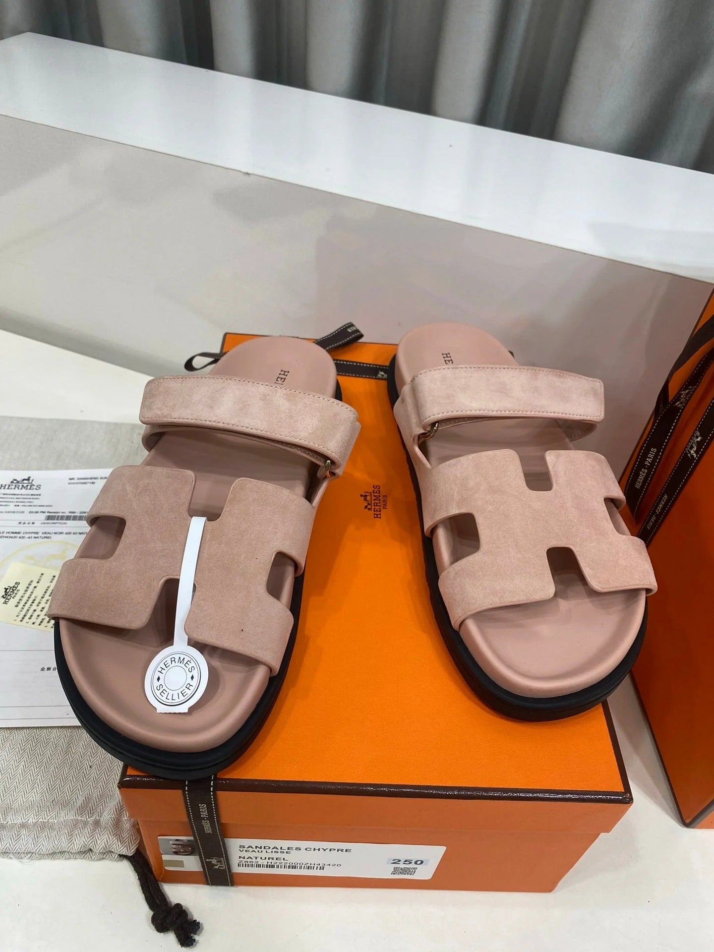 Hermes 2026 Chypre Sandal Suede 957589